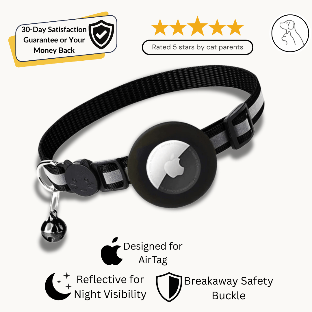 AirTag Cat Collar - Paws & Whiskers - Dog Protection Gear