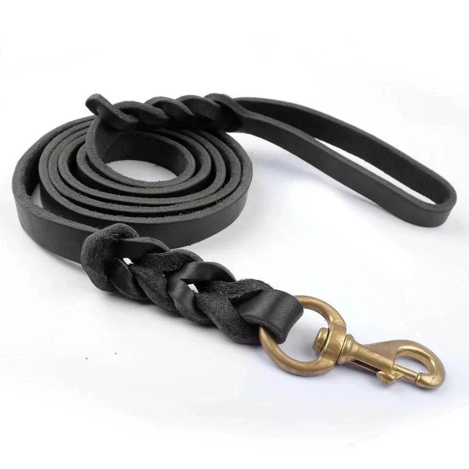 P&W Leather Leash - Paws & Whiskers