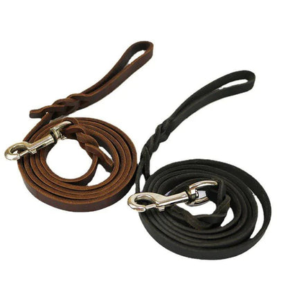 P&W Leather Leash - Paws & Whiskers